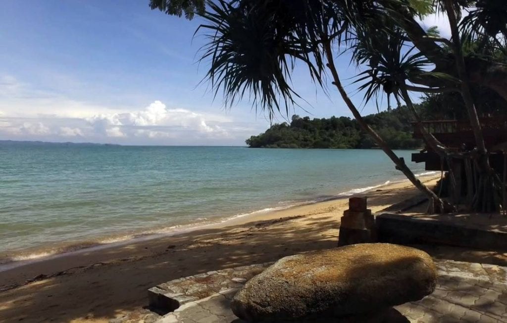 View of the sea from Koh Sire Island Beach