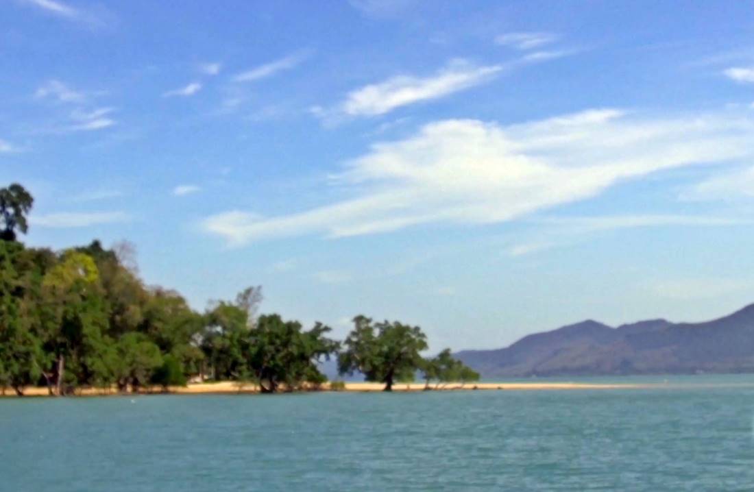 View from the sea of Koh Yao Noi Island Beach
