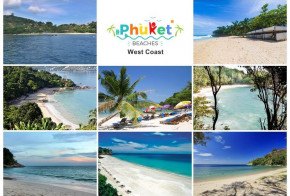 picture composing of the best phuket beaches on the west coast